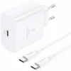 Cargador Tipo-C/Tipo-C EU62 WH GaN45W Foneng