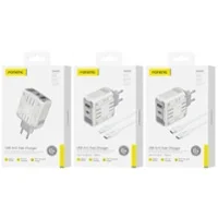 Cargador Tipo-C/Tipo-C GaN30 65W 2USB-A+C Foneng